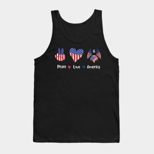 peace love america, united state, gift for teachers Tank Top